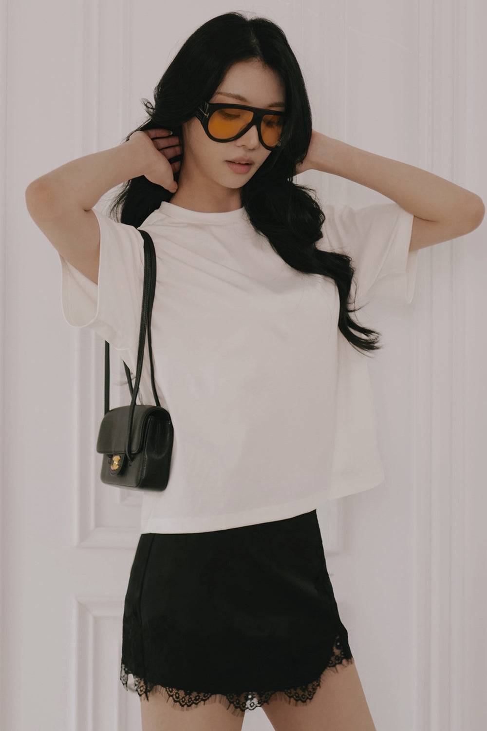 【PRE ORDER】Satin Lace Mini Slip Skirt