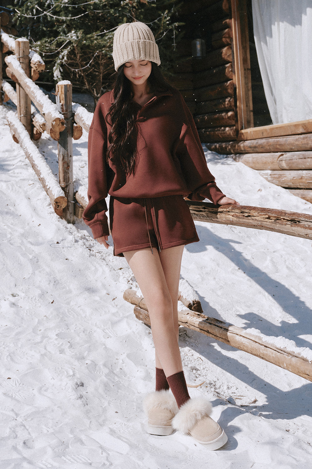 Airy Heater Drawstring Shorts