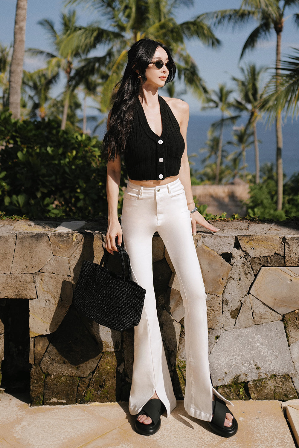 Bell-bottom Split Jeans