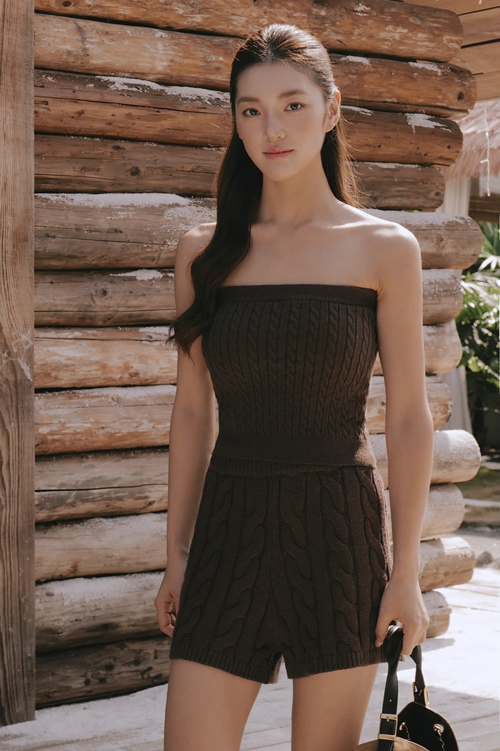 Gentle Touch Cable Knit Short