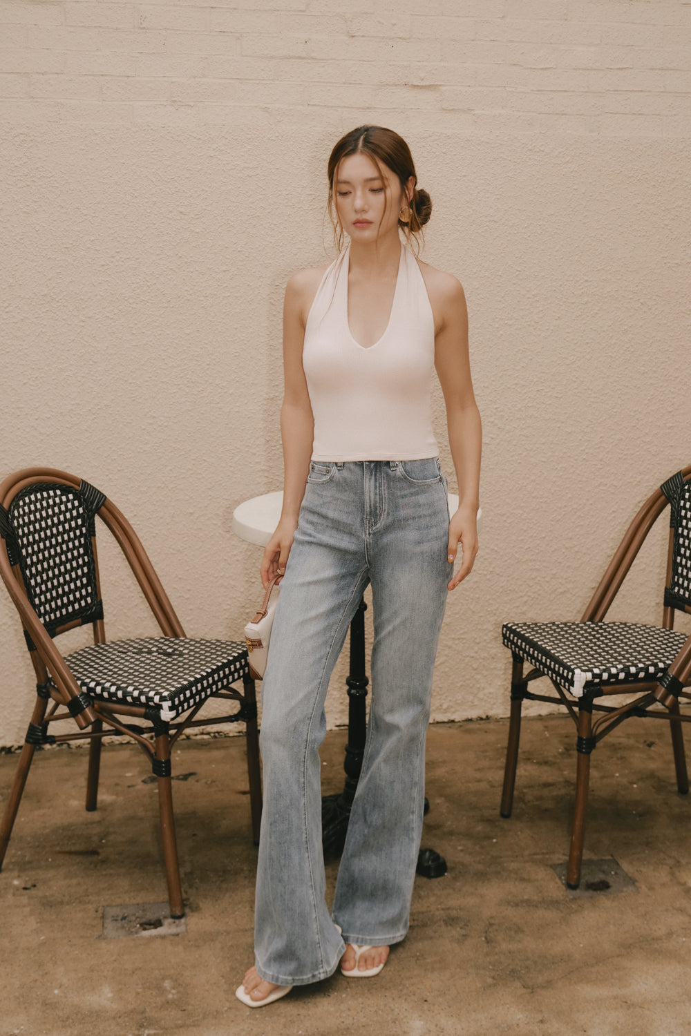 Slim Bootcut Denim Pants