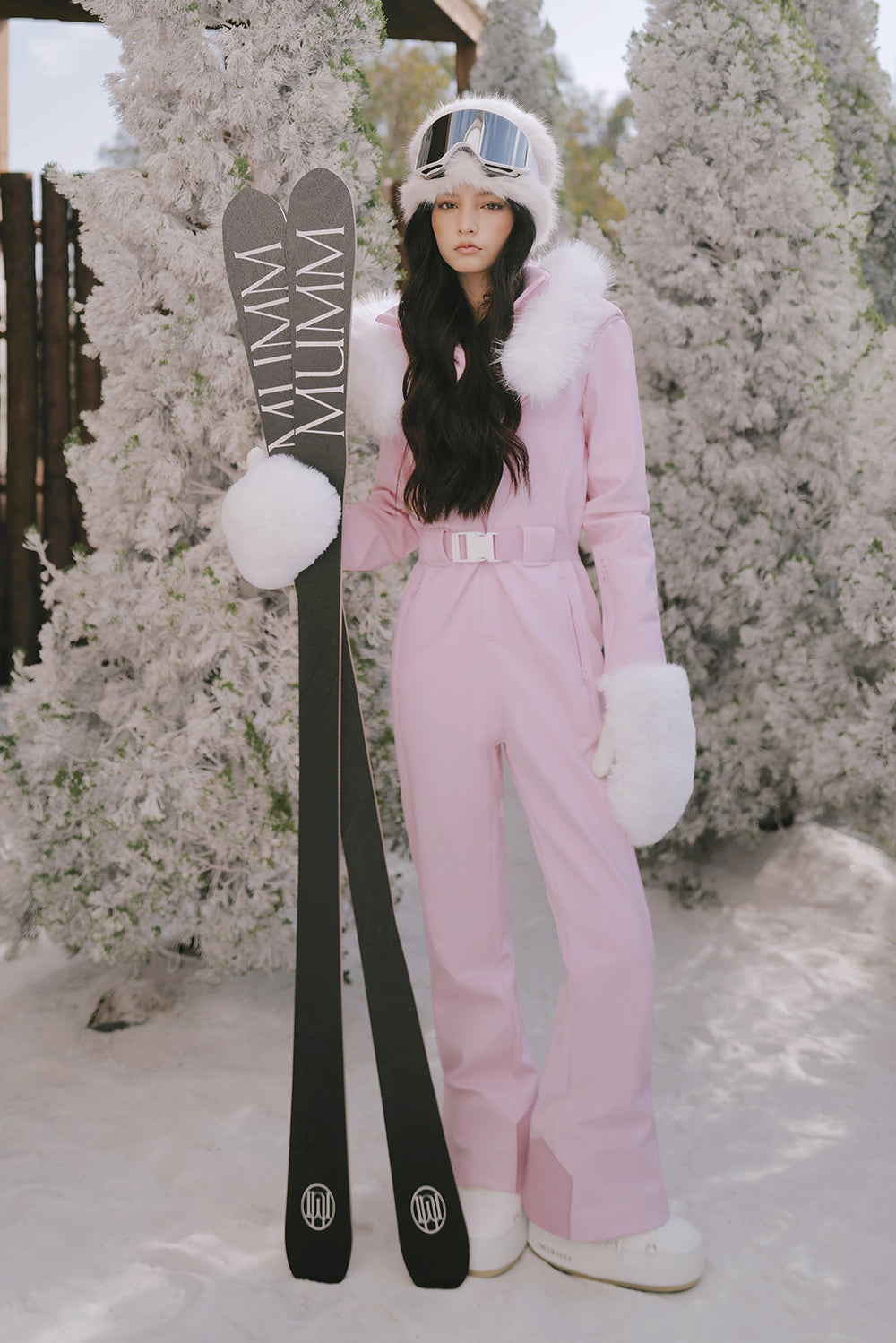 MUMM Faux Border Tech Fleece Ski Suit