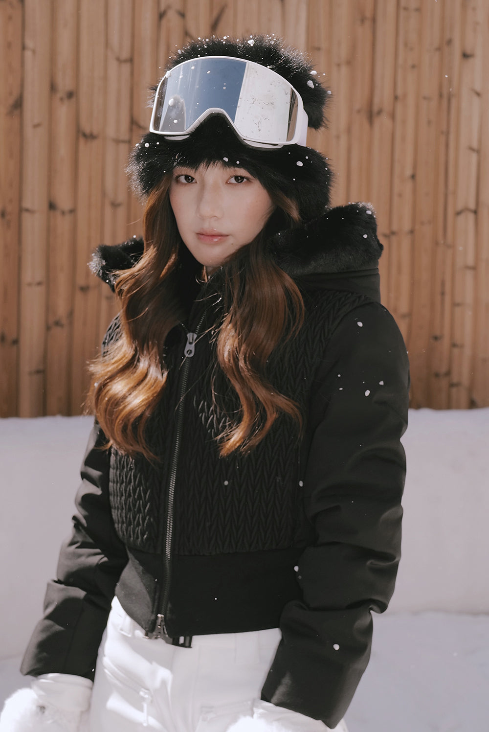 MUMM White Duck Down Hooded Jacket