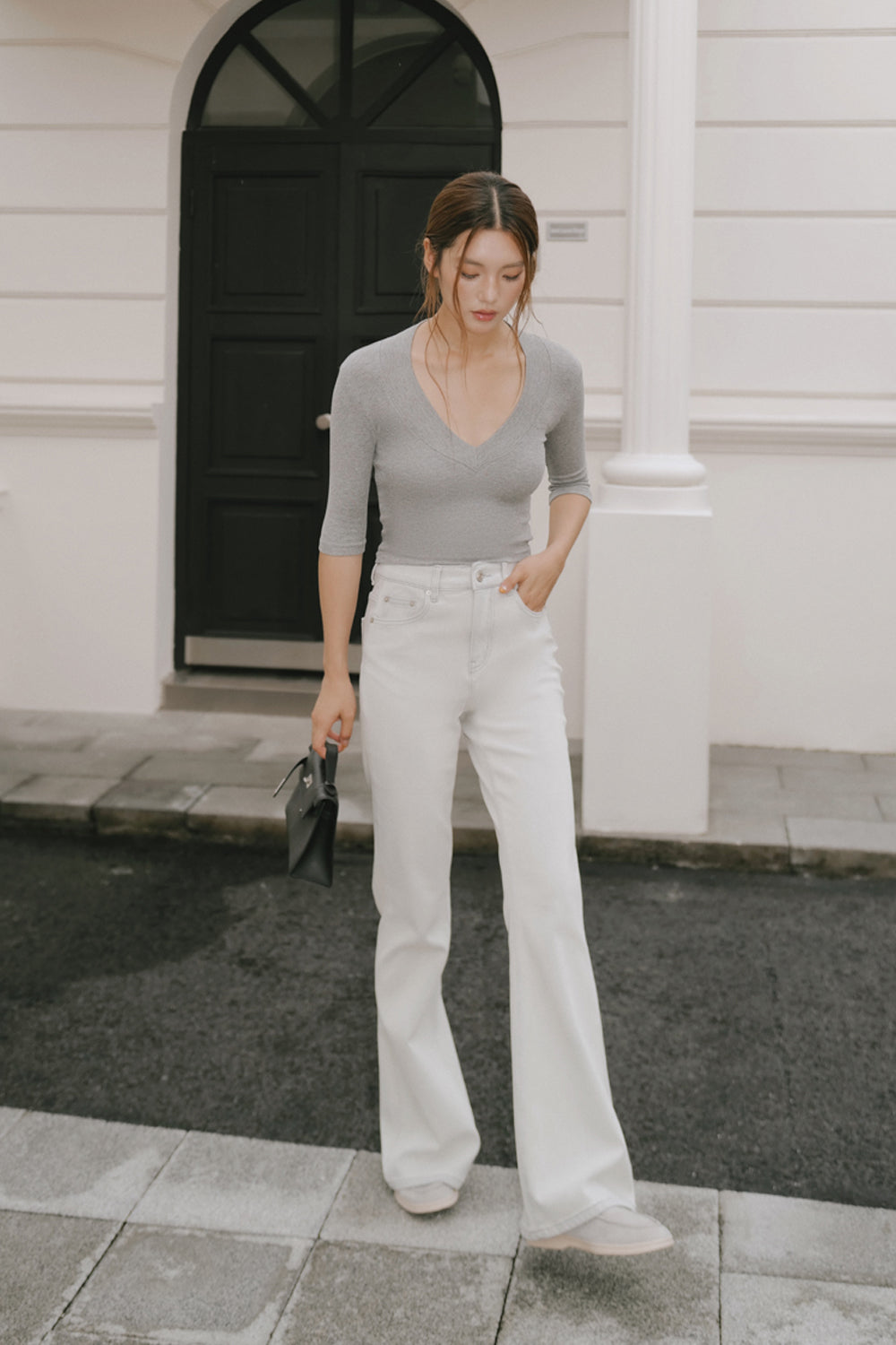 Slim Bootcut Denim Pants