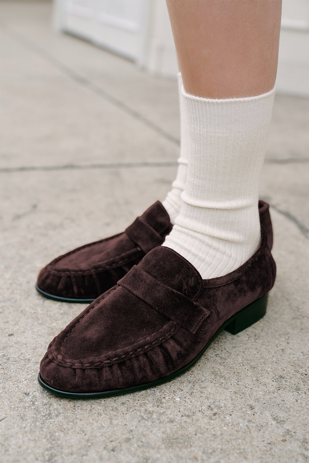 Suede Leather Loafers