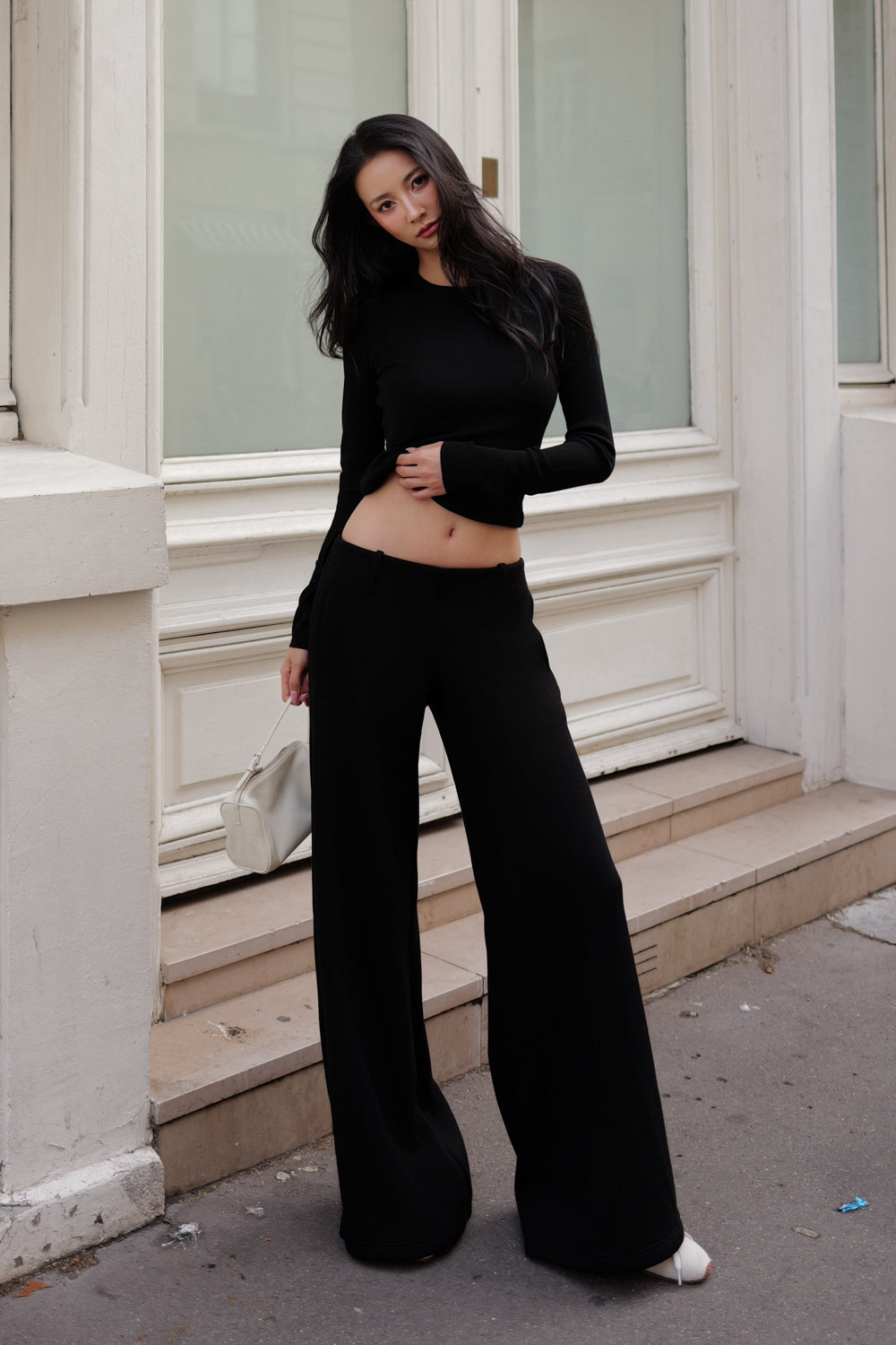 Airy Heater Wide-Leg Trousers