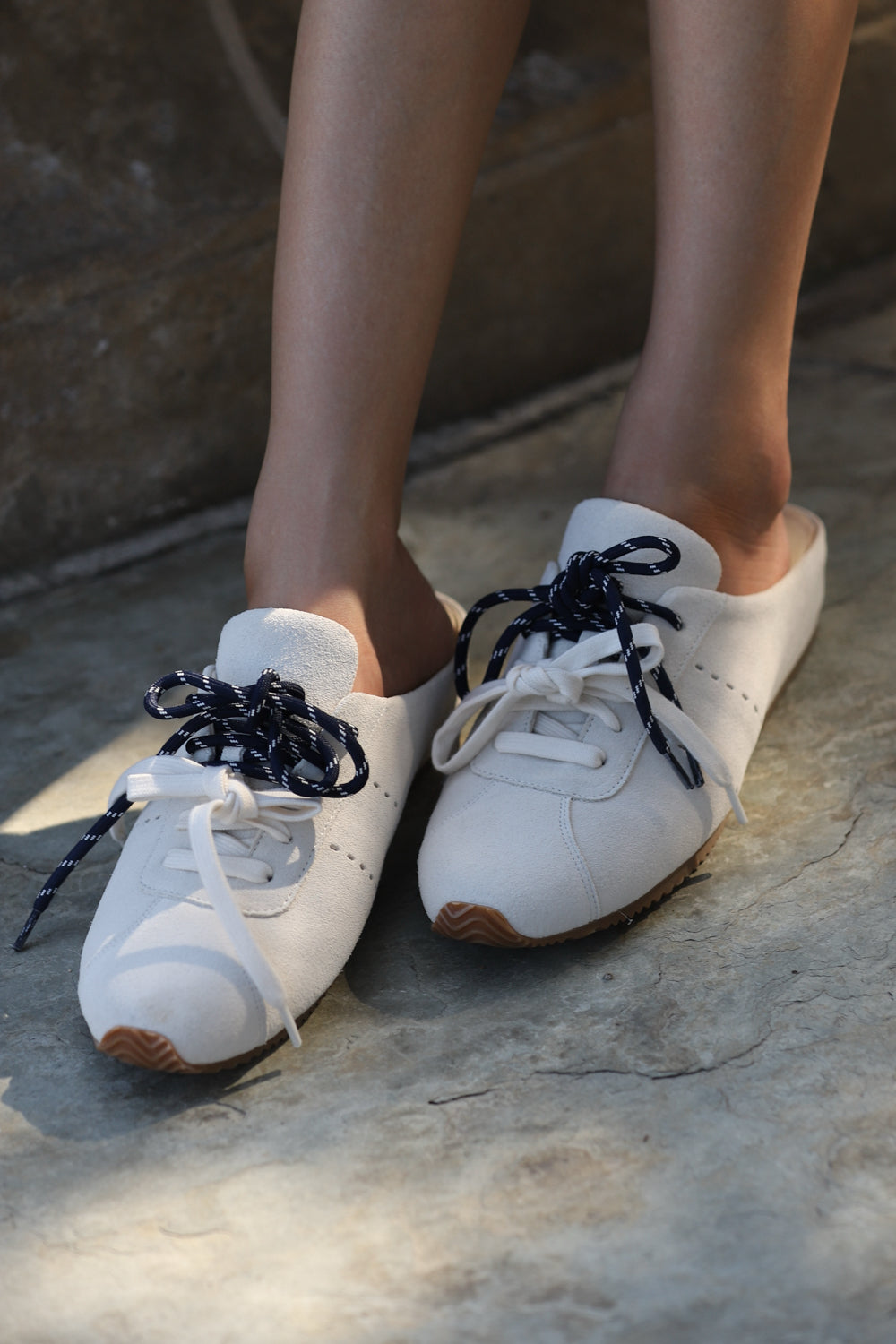 MUMM Vintage Suede Backless Mules