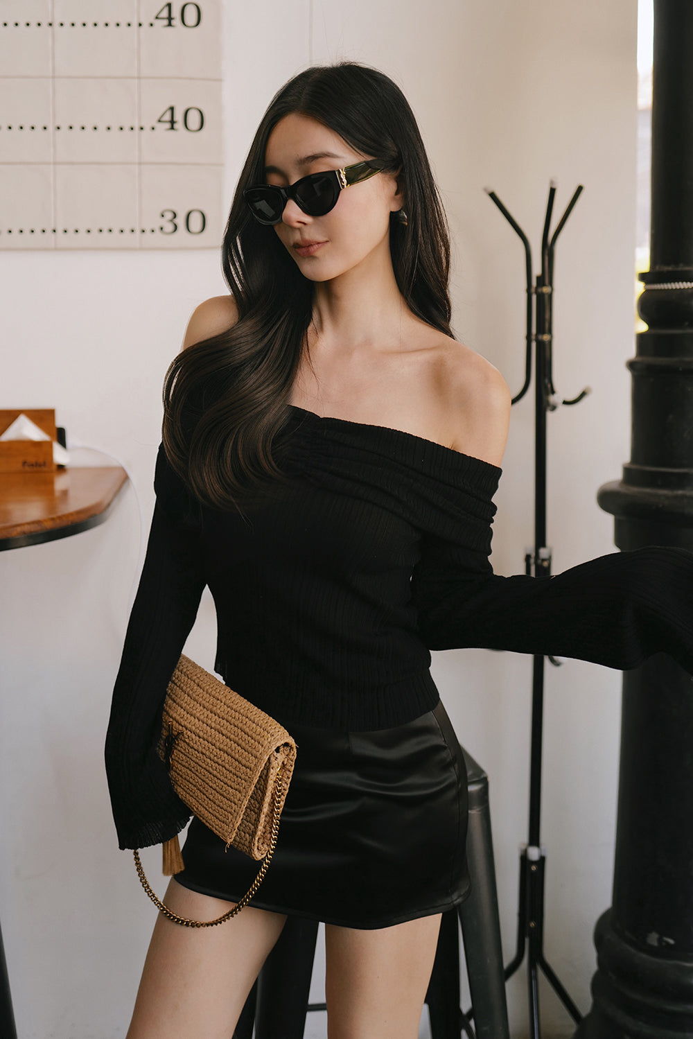 Satin Mini Skirt