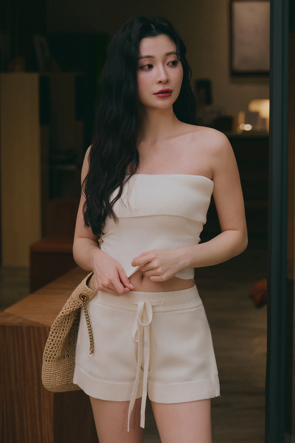 Gentle Touch Knit Strapless BraTop