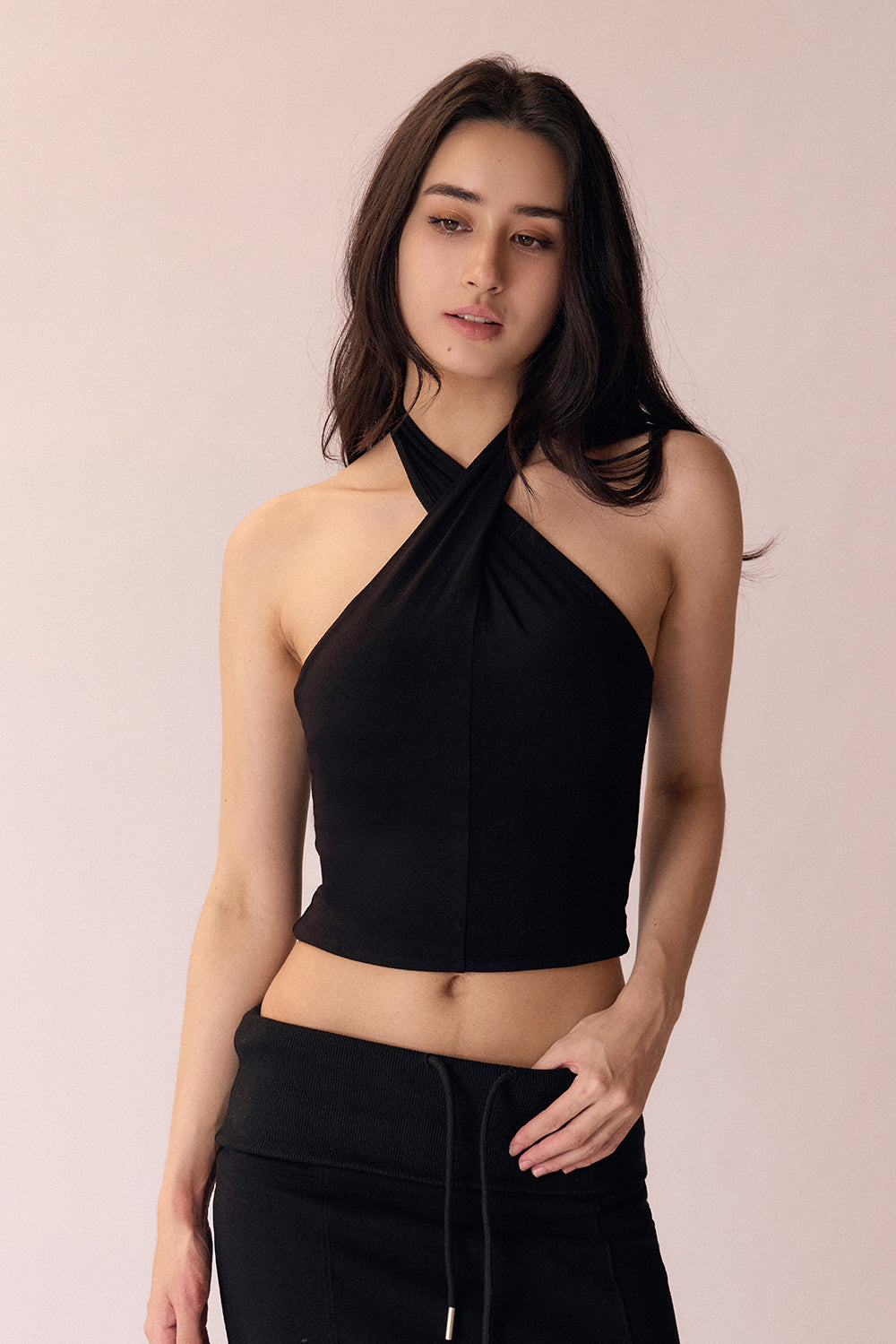 Soft Stretch Multi-Way Twist Front Bra Top