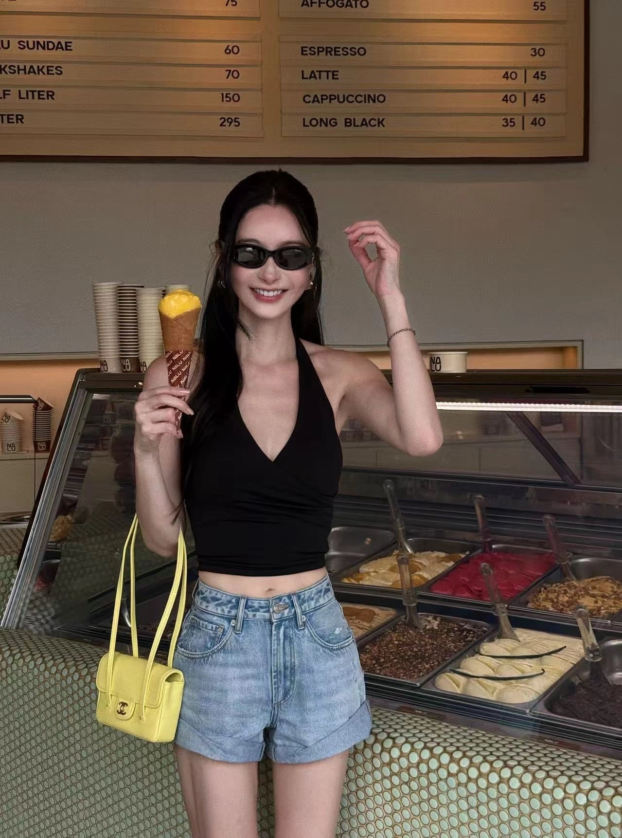 Classic Rolled Hem Jean Shorts