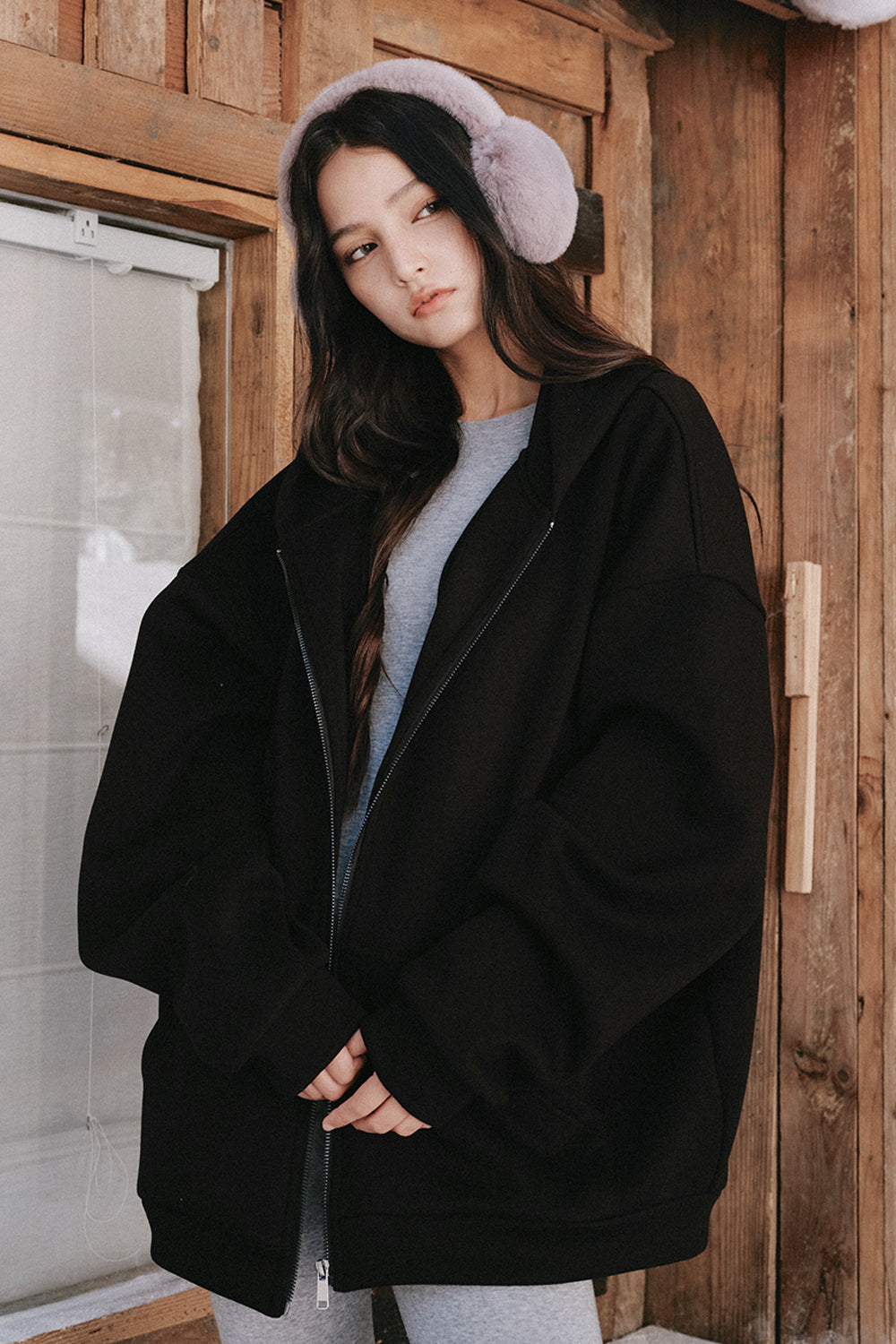 Airy Heater Zip Hooded Jacket