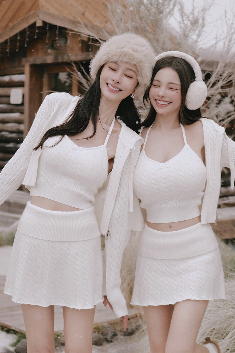 Gentle Touch Knit Wide-Waist Mini Skirt