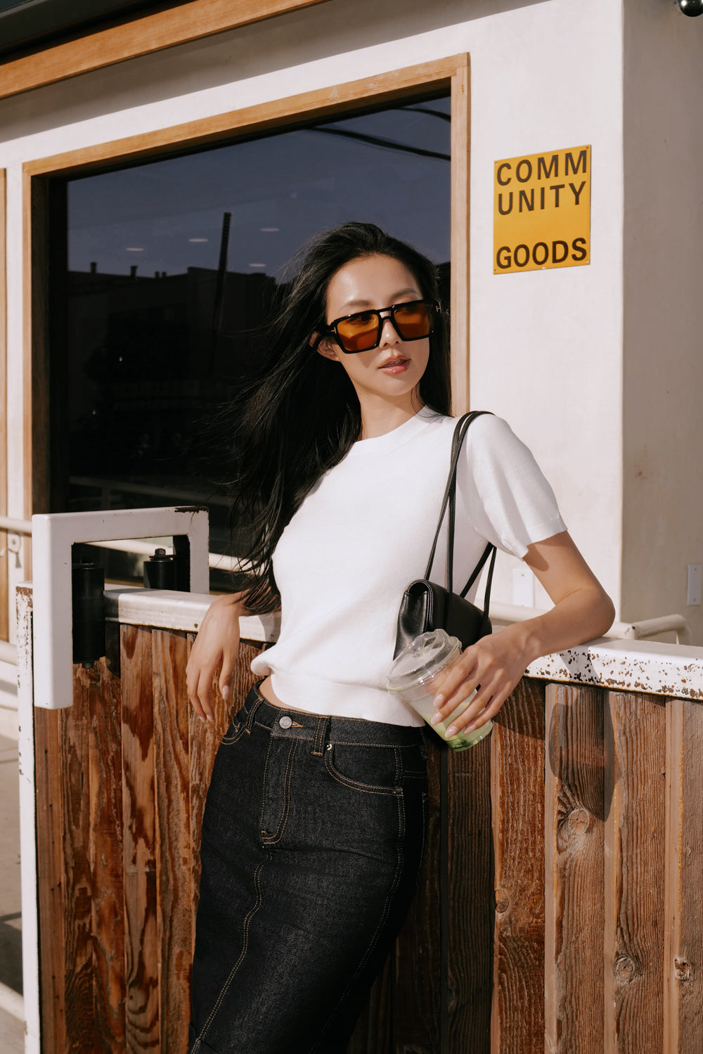 Afternoon Walk Knit Classic Crewneck Knit Top