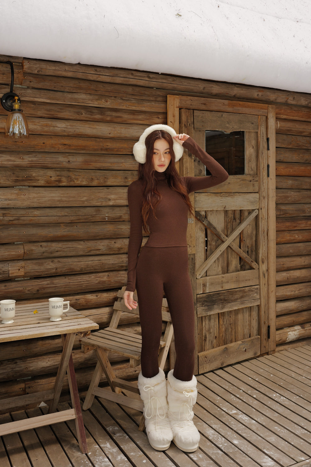 Instant Warmth High-Neck Long-Sleeve Top