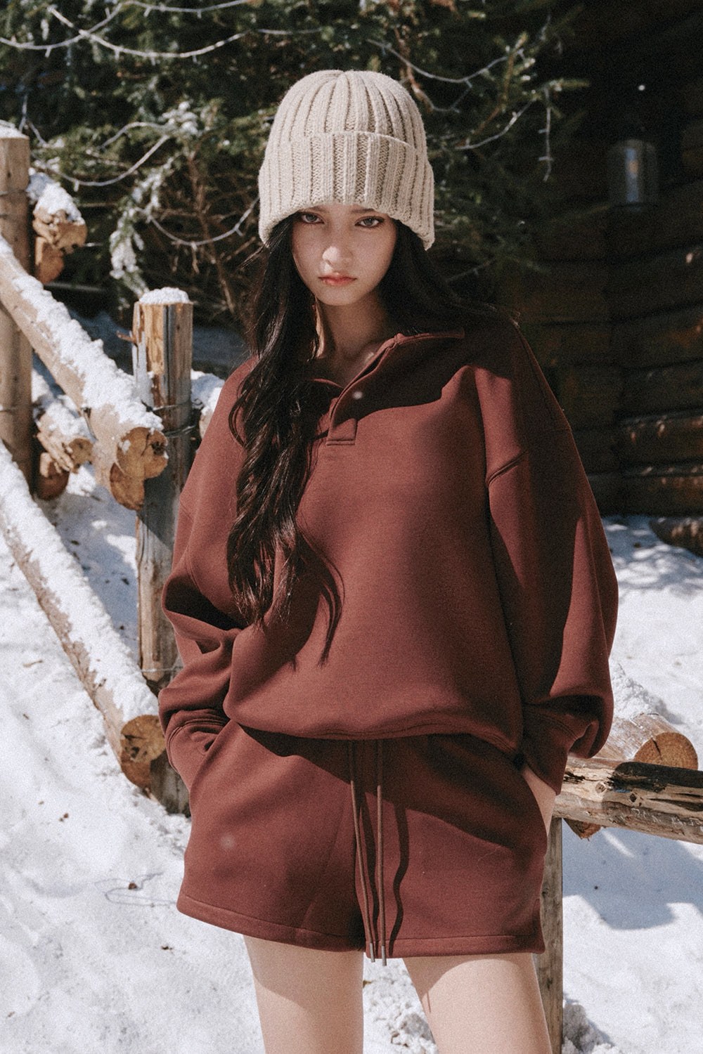 Airy Heater Drawstring Shorts