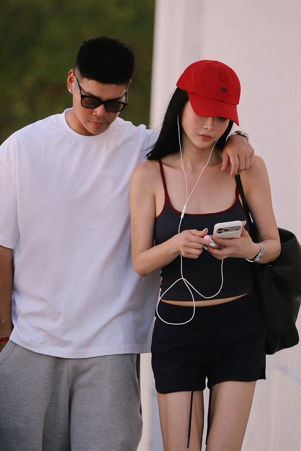 Signature Embroidery Contrast Trim Baseball Cap