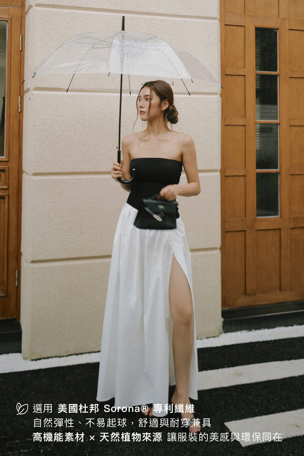Wrinkle-Resistant Strapless Maxi Bra Dress