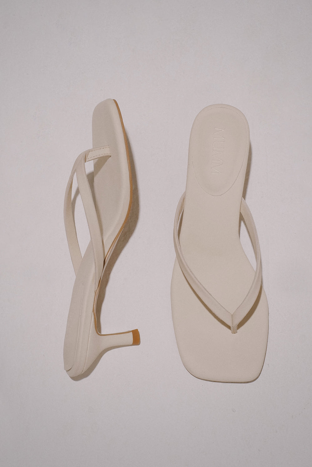Soft Sheepskin Thong Heel Sandals