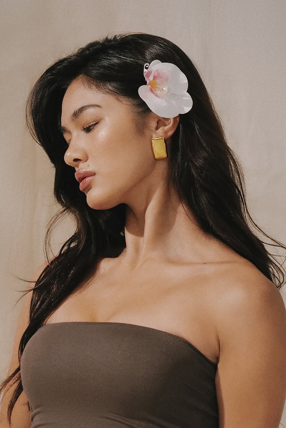 Faux Flower Hair Clip
