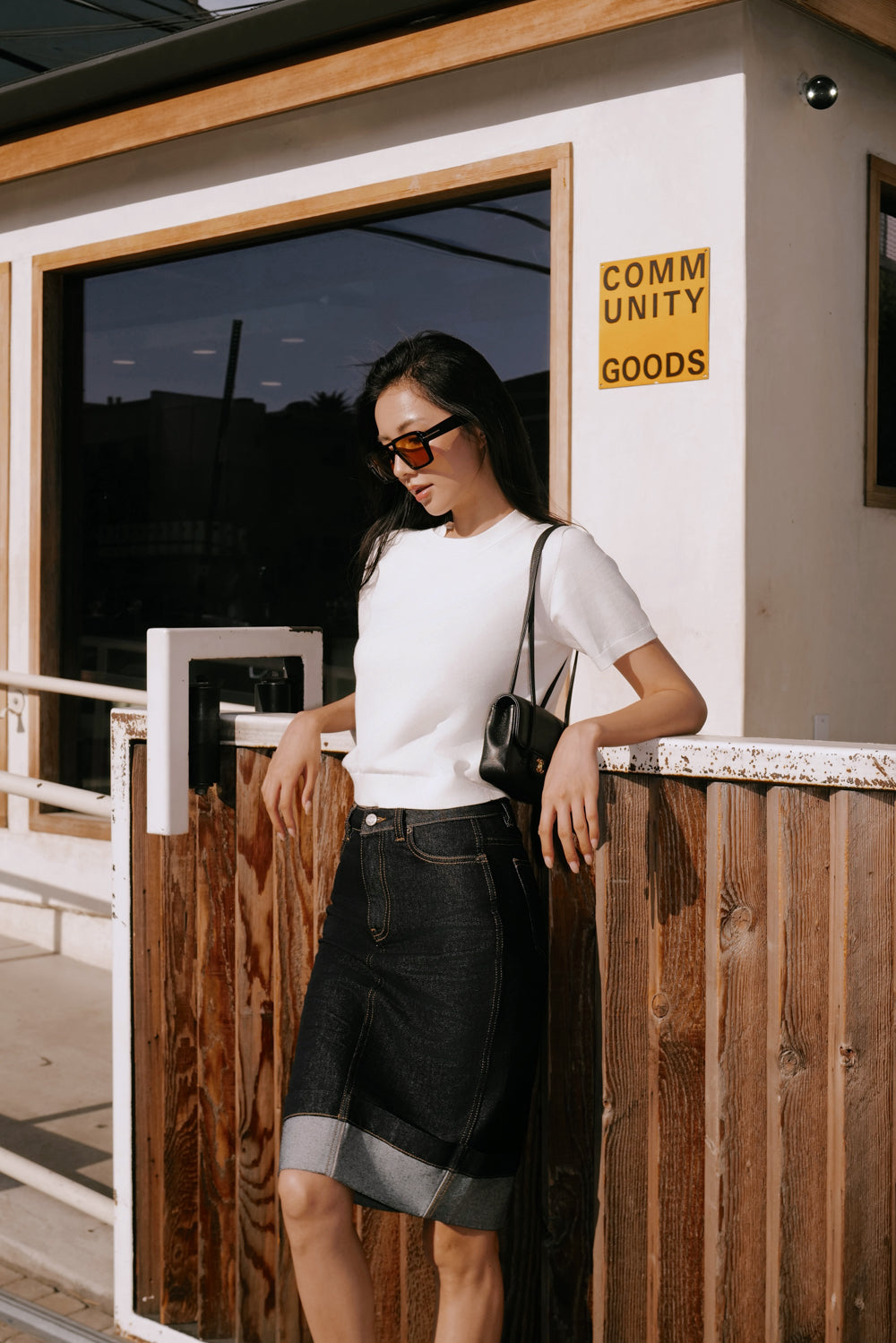 Lyocell Midi Skirt