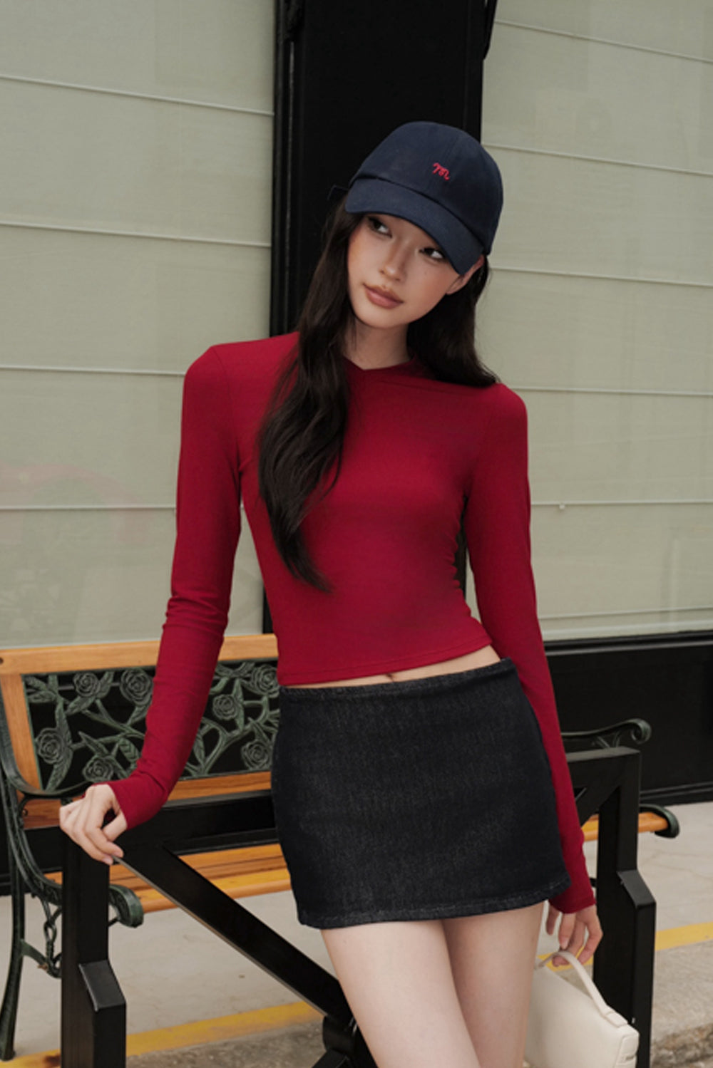 Lyocell Slim Fit Denim Mini Skirt