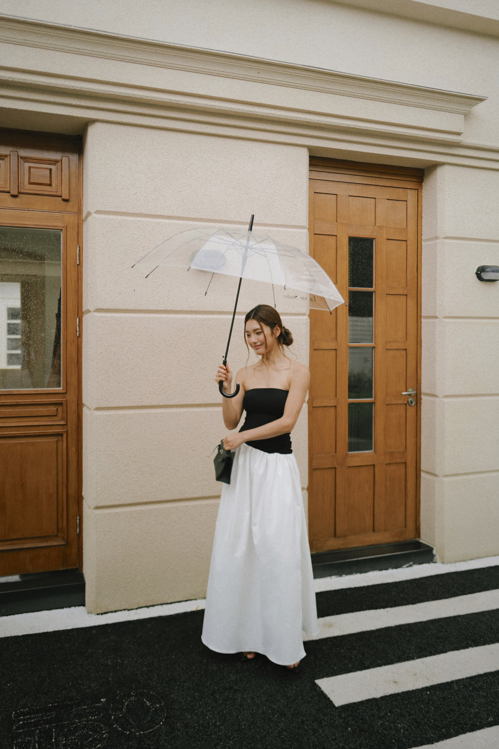 Wrinkle-Resistant Strapless Maxi Bra Dress