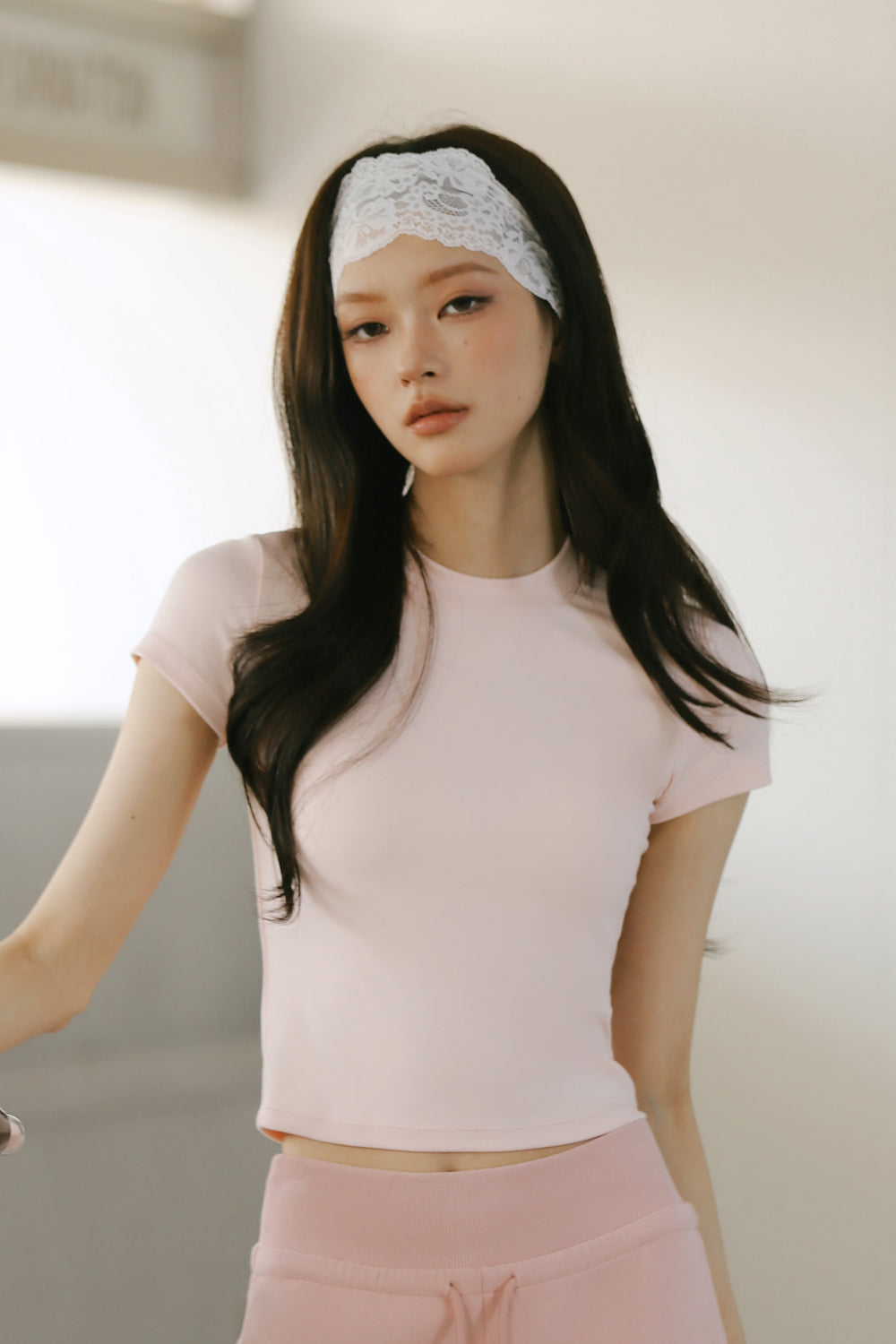 Wide Floral Lace Headband