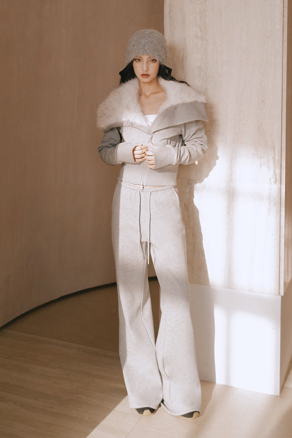 Cozy Fleece-Lined Relaxed Pants