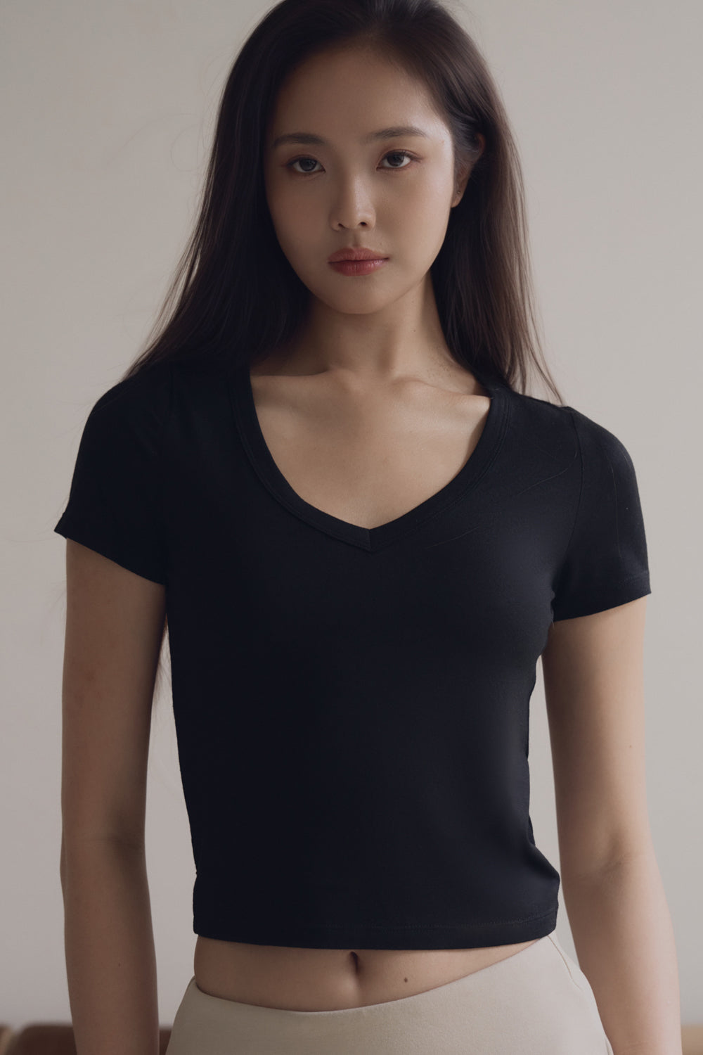 Butter-Soft V-Neck Short Sleeve Top