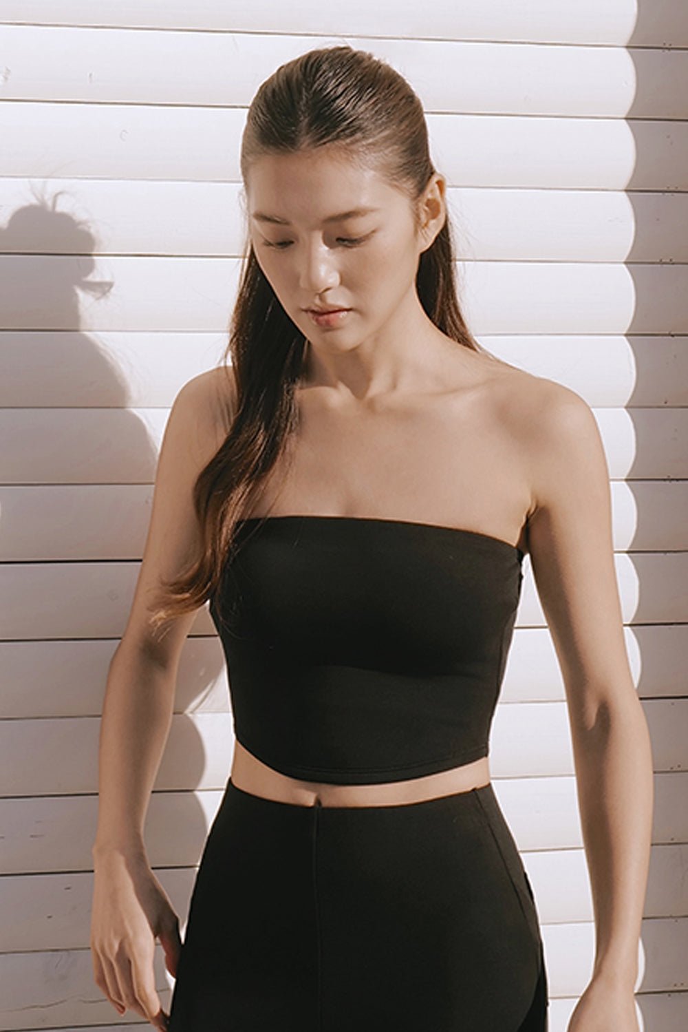 Instant heater Curved-Hem Bra Top